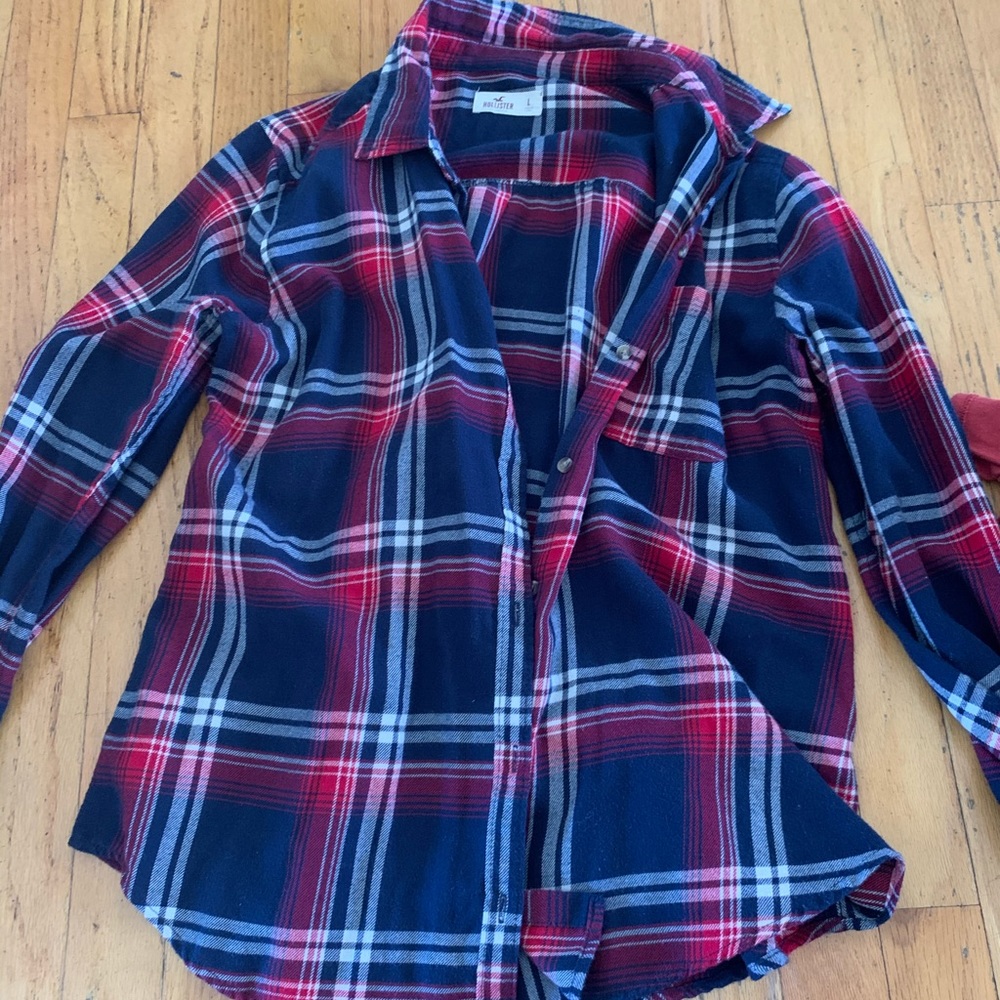 plaid top